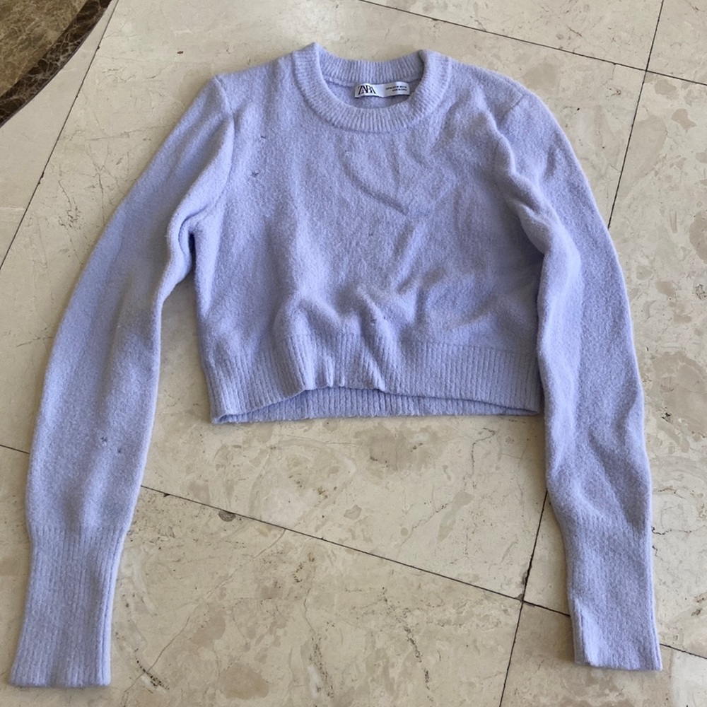 zara cropped sweater